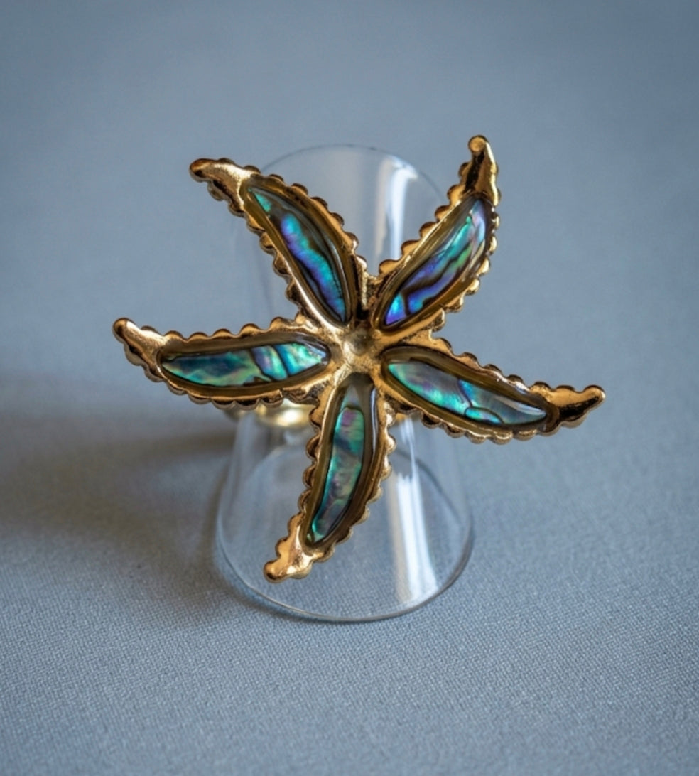 Bague "Siréna" – Acier Inoxydable doré