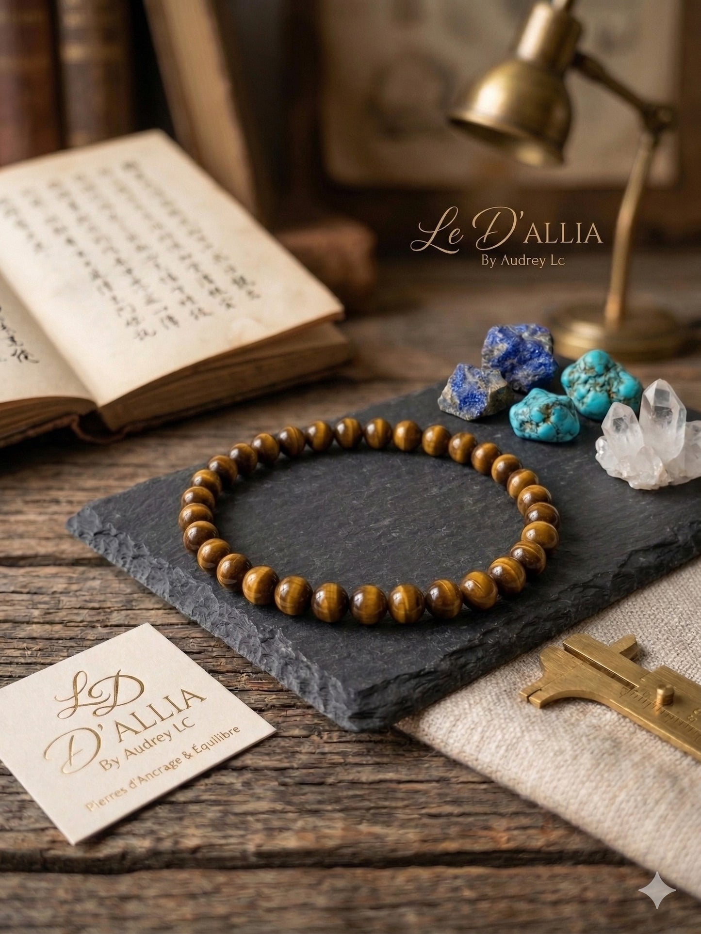 Bracelet "L’Ancrage Sacré" — Œil de Tigre Naturel