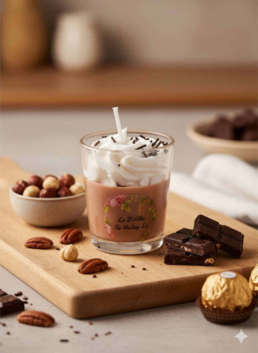 Bougie Verrine Chocolat Praliné