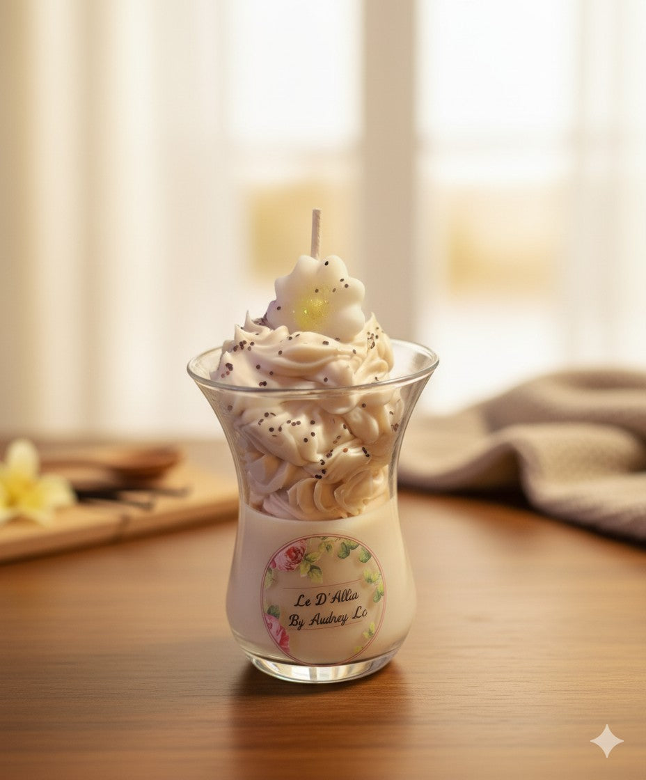 Bougie Verrine "Crème de Vanille"