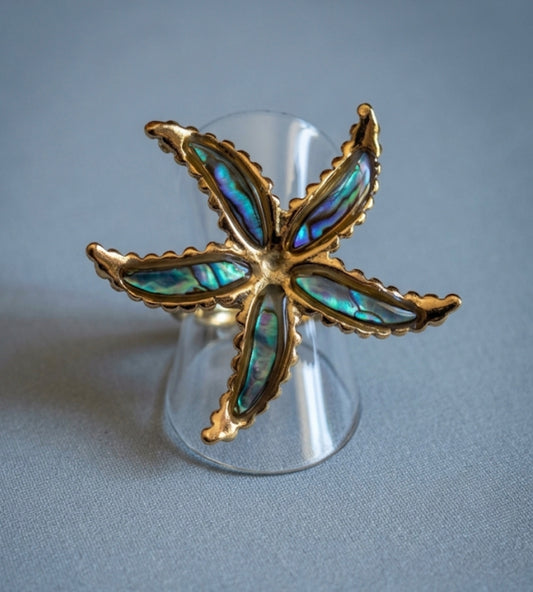 Bague "Siréna" – Acier Inoxydable doré
