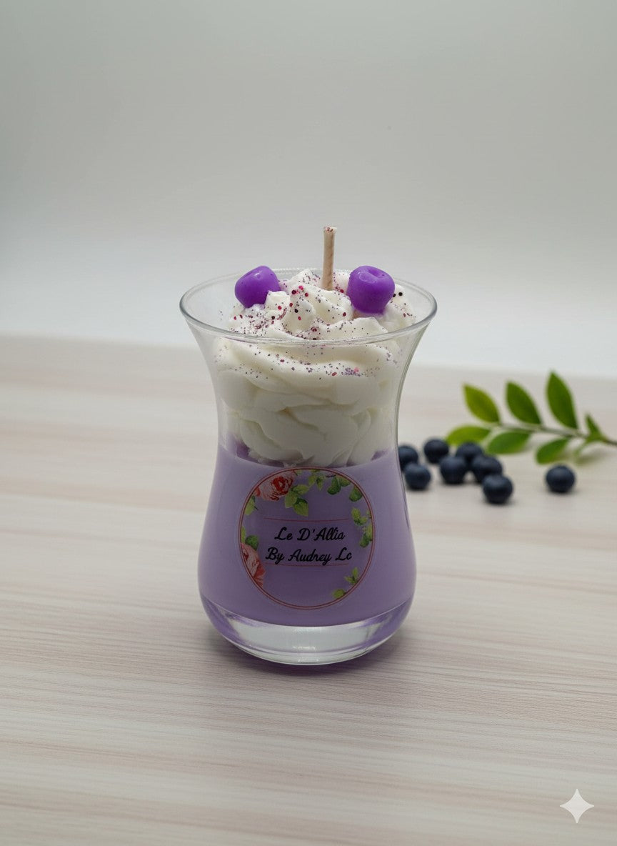 Bougie verrine "Myrtille"