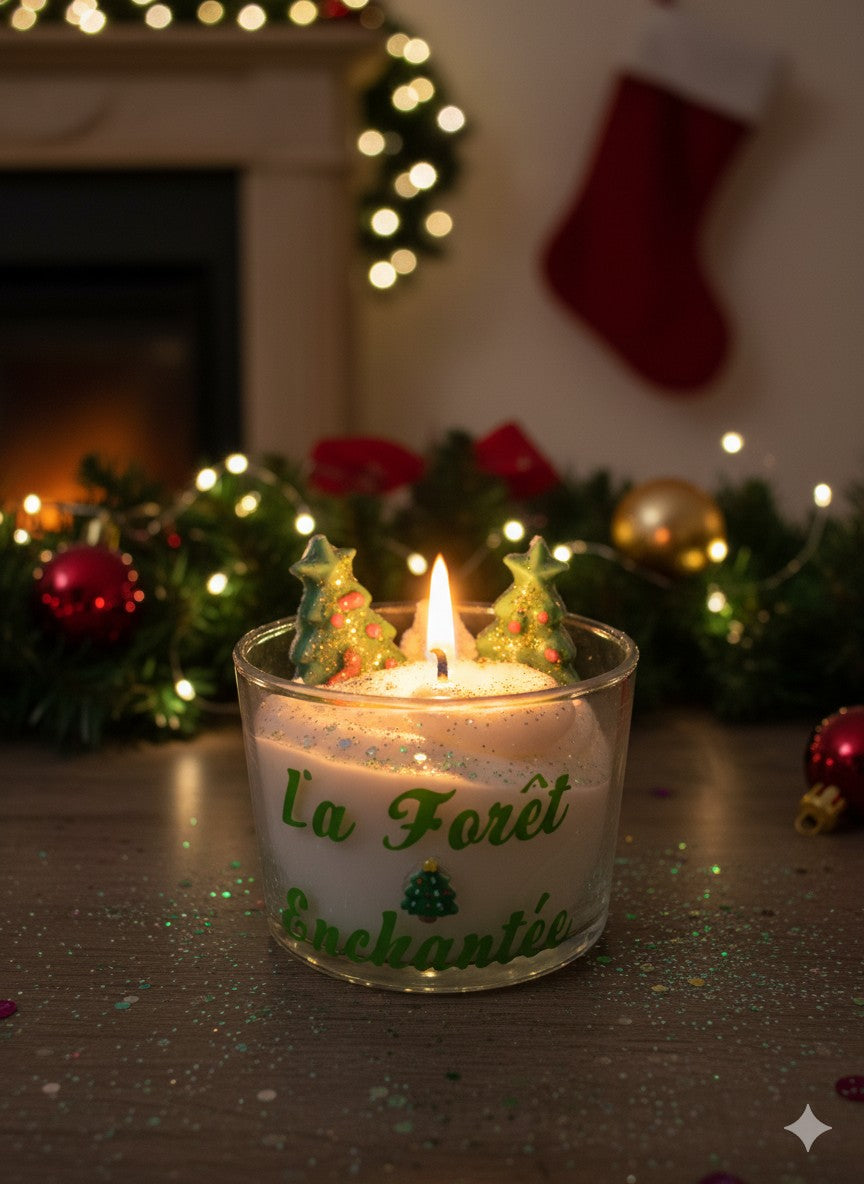 Bougie "La Forêt Enchantée" – Magie & Senteur de Noël