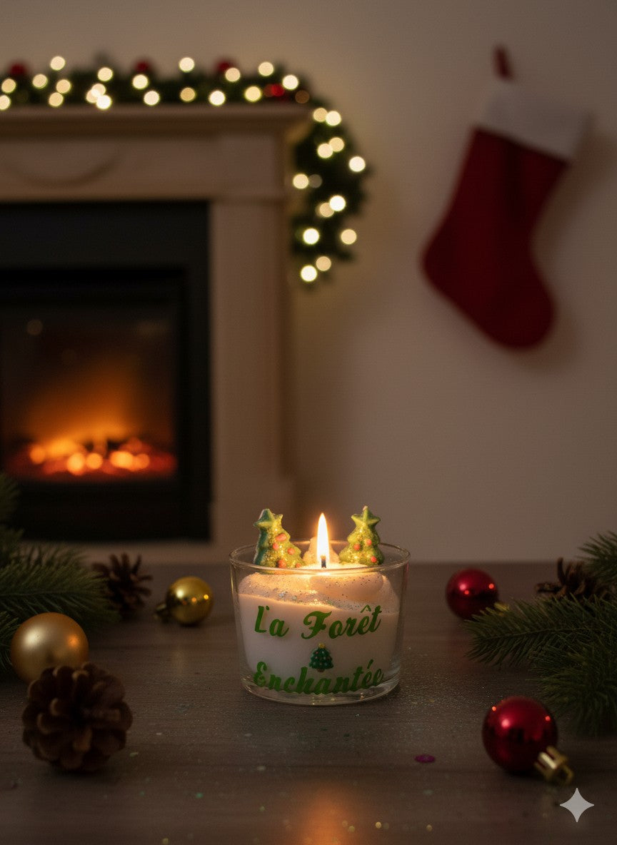 Bougie "La Forêt Enchantée" – Magie & Senteur de Noël