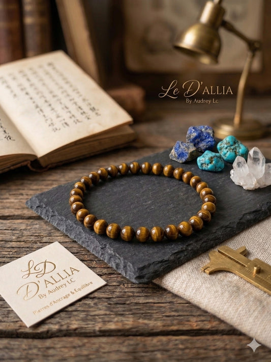 Bracelet "L’Ancrage Sacré" — Œil de Tigre Naturel