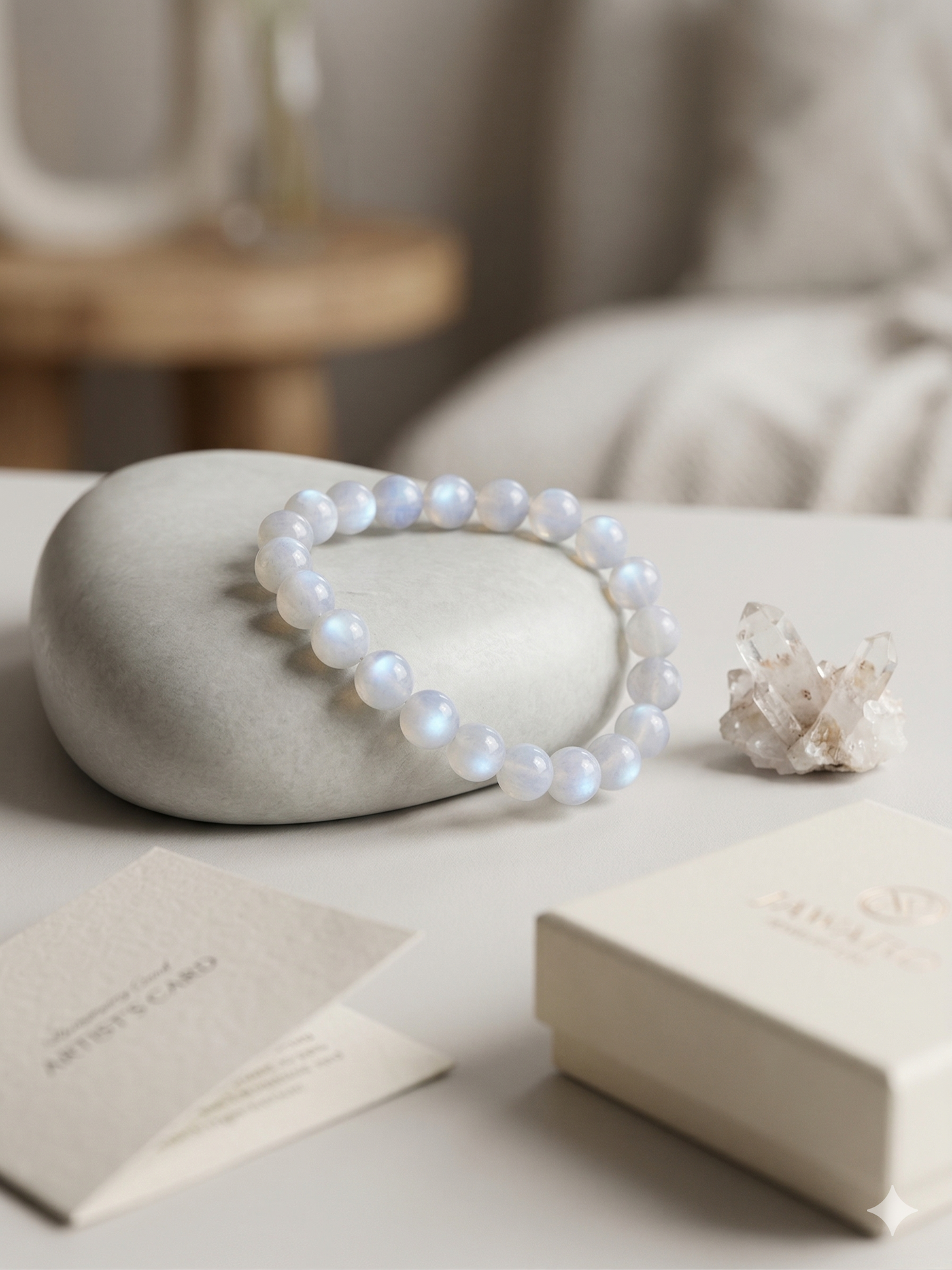 Bracelet "Lueur de Séléné" — Pierre de Lune Naturelle