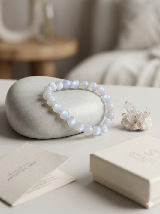 Bracelet "Lueur de Séléné" — Pierre de Lune Naturelle