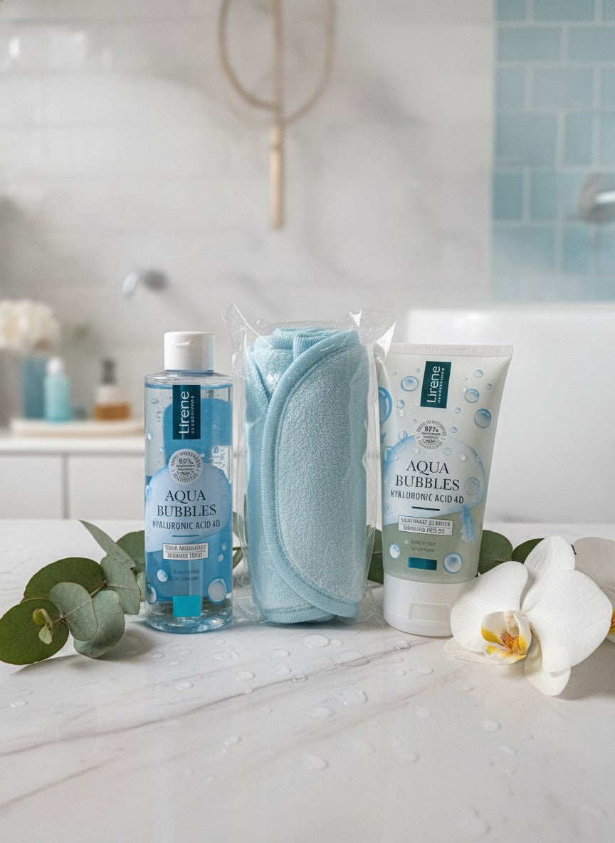 Lot Soin Visage Aqua Bubbles – Nettoyage, Hydratation & Douceur