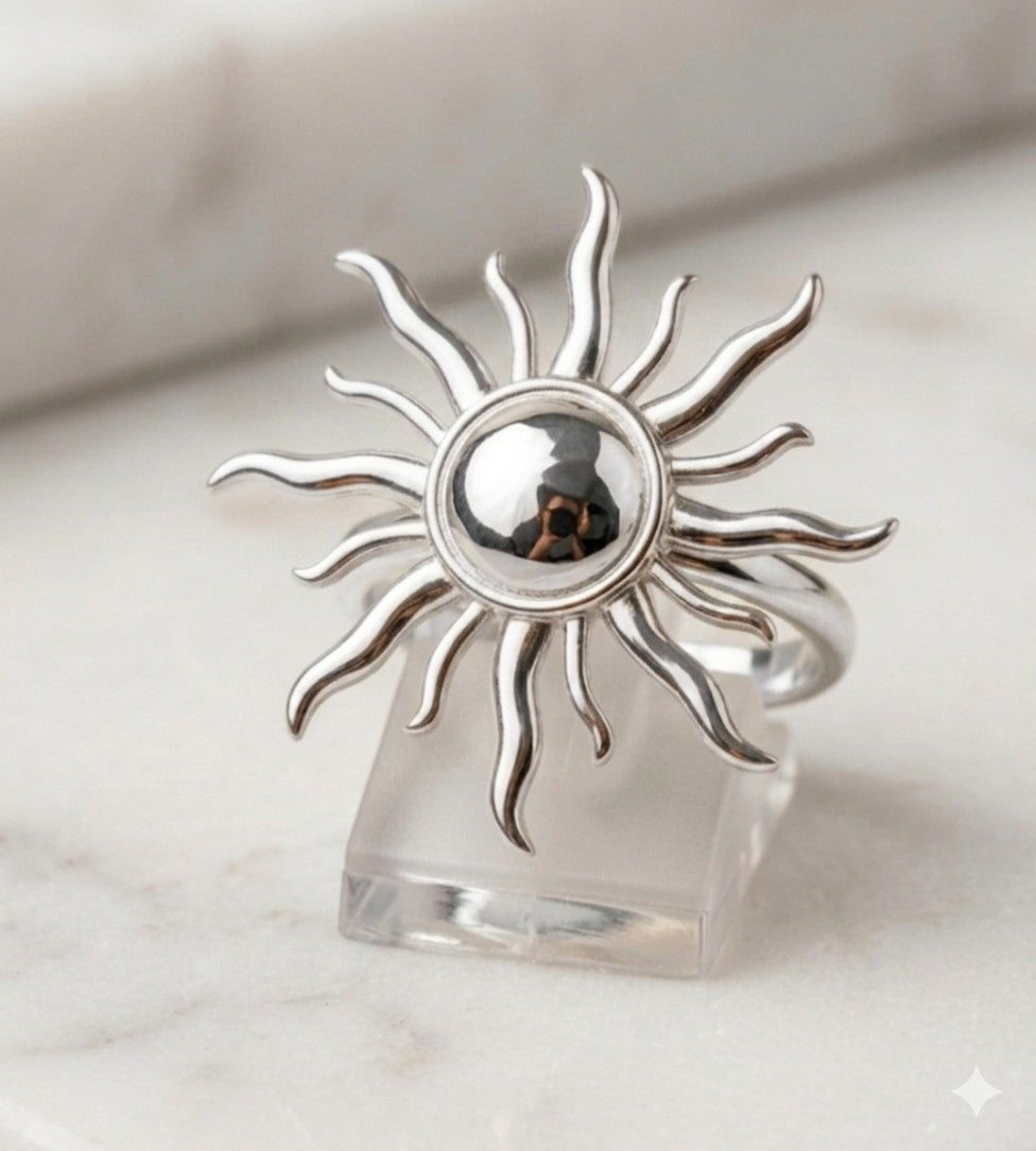 Bague Majestueuse "Astria" - Acier Argenté