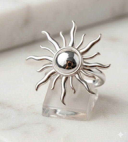 Bague Majestueuse "Astria" - Acier Argenté