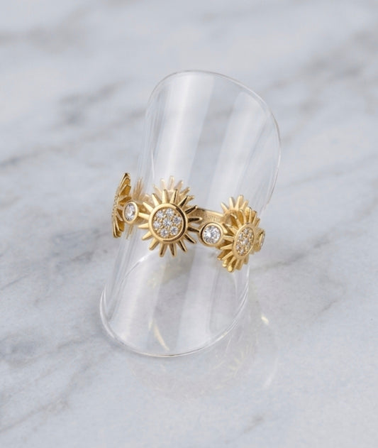 Bague "Solaire Scintillante"