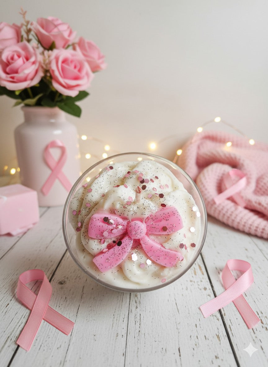 Bougie Octobre Rose – Édition Solidaire & Glamour