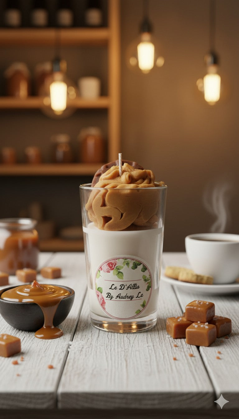 Bougie verrine Caramel