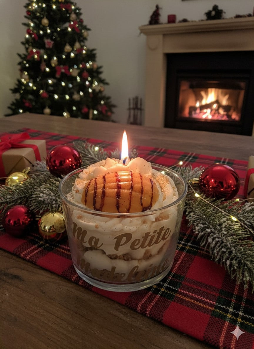 🕯️ Bougie « Ma petite Madeleine » – Édition Noël