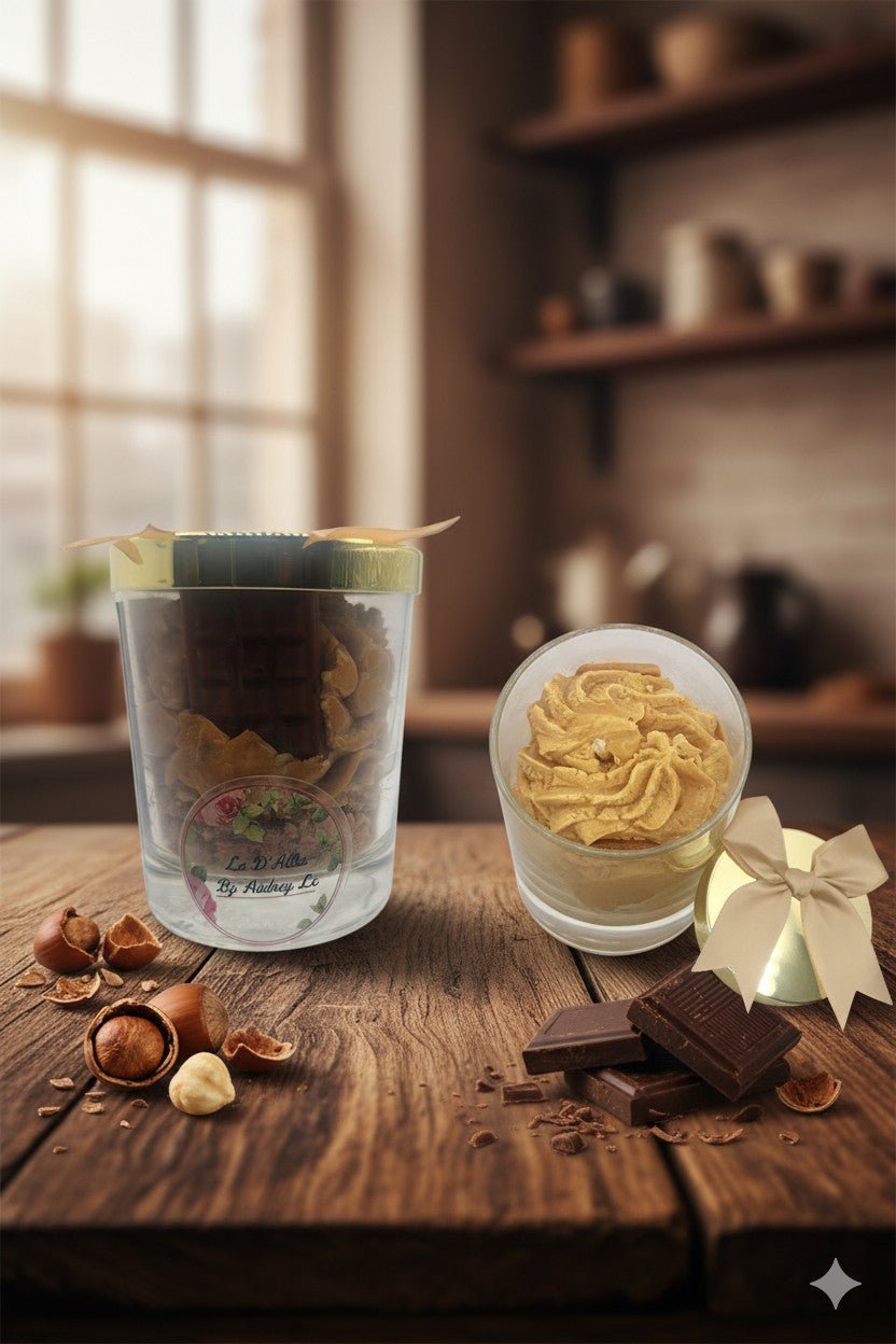 Bougie Nœud Chocolat Noisette