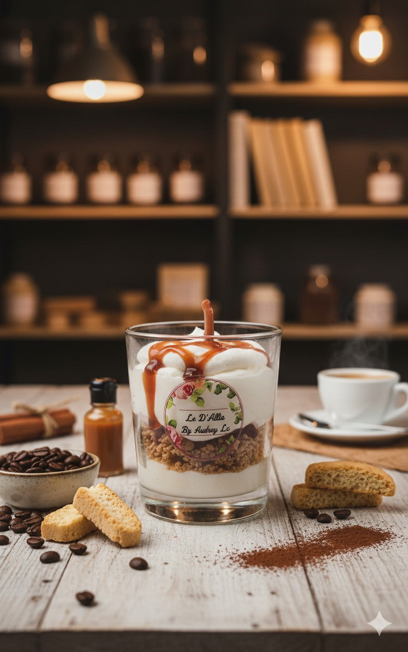 Bougie Tiramisu caramel