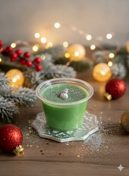 ✨ Fondant parfumé en cire de soja – Senteur Bûche de Noël ✨