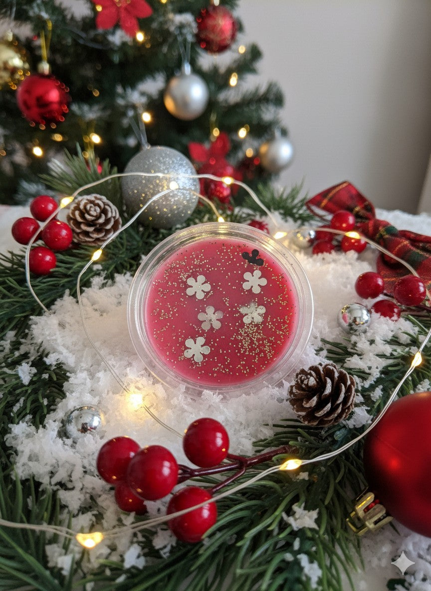 ✨ Fondant parfumé en cire de soja – Senteur Fleur de Noël ✨