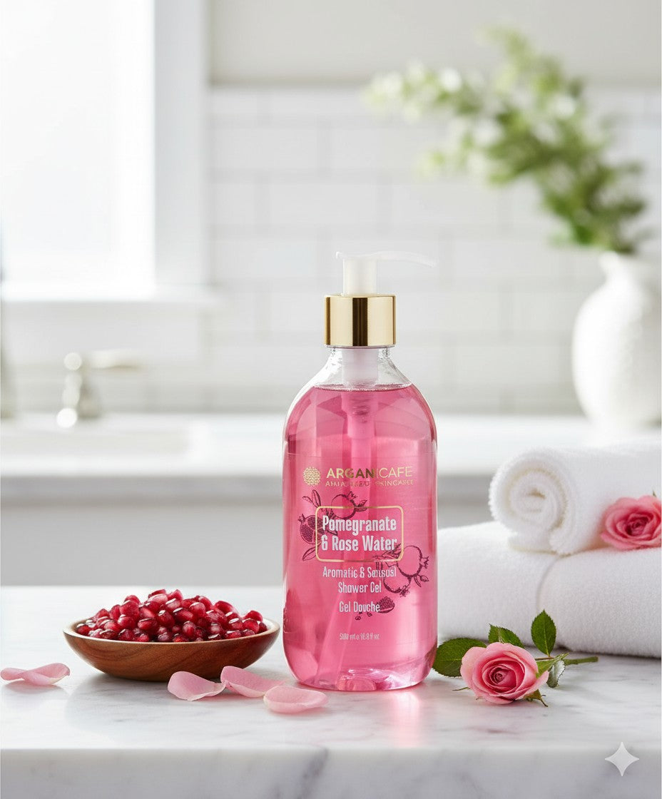 Gel douche Grenade & eau de rose