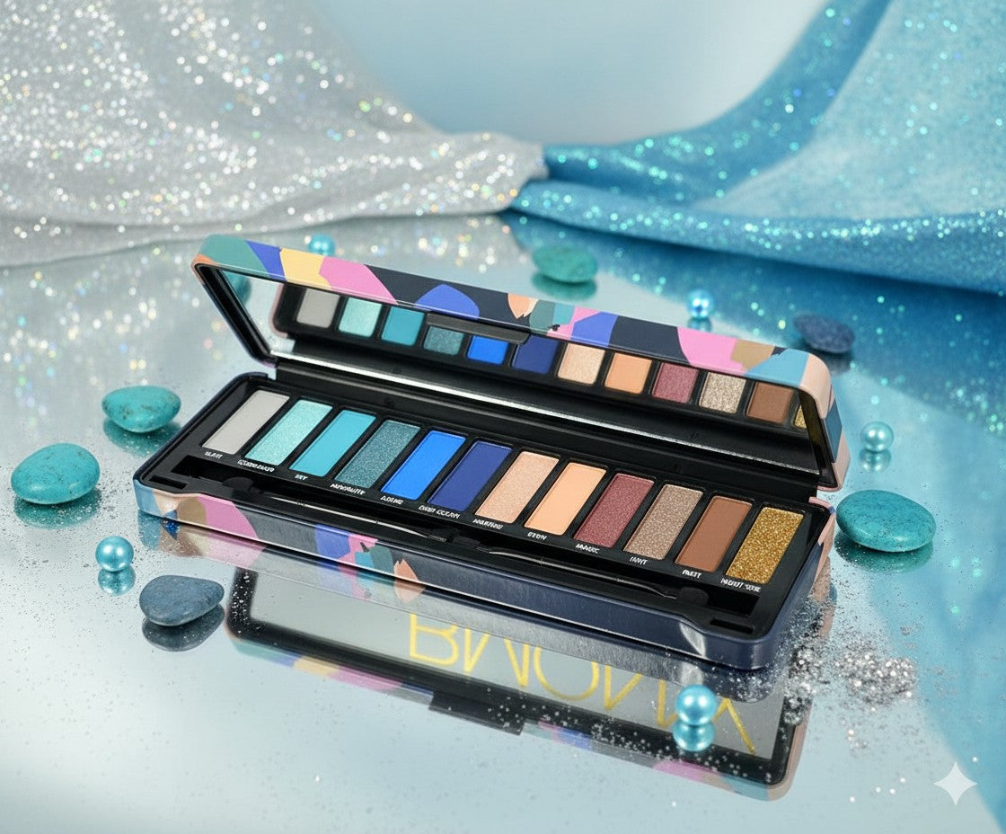 Palette Harmony – 12 Fards à Paupières Ton Chaud & Ton Froid